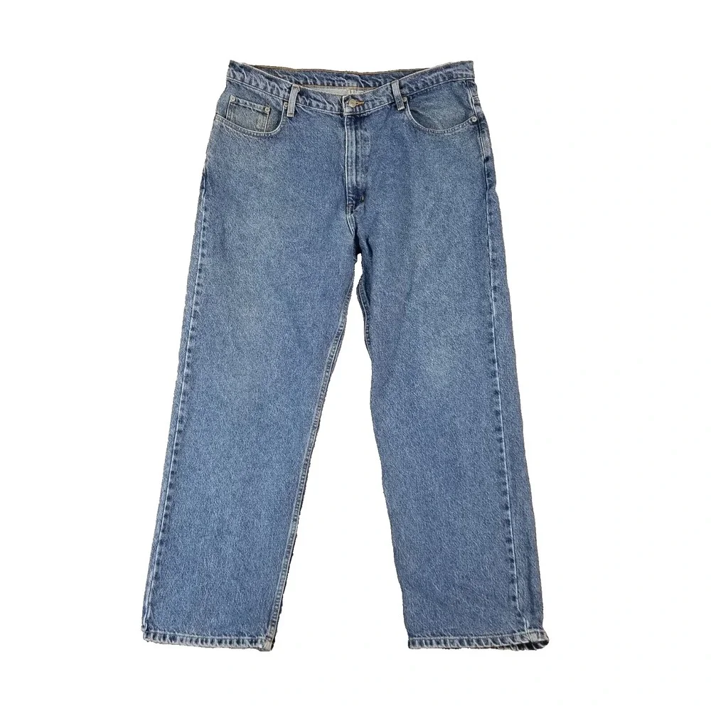 Polo Ralph Lauren jeans men's 38x30 relaxed loose fit blue denim pants retro